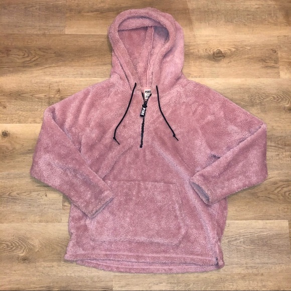 Pink teddy half-zip pullover - Picture 4 of 5